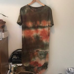 Zara tie dye T-shirt dress
